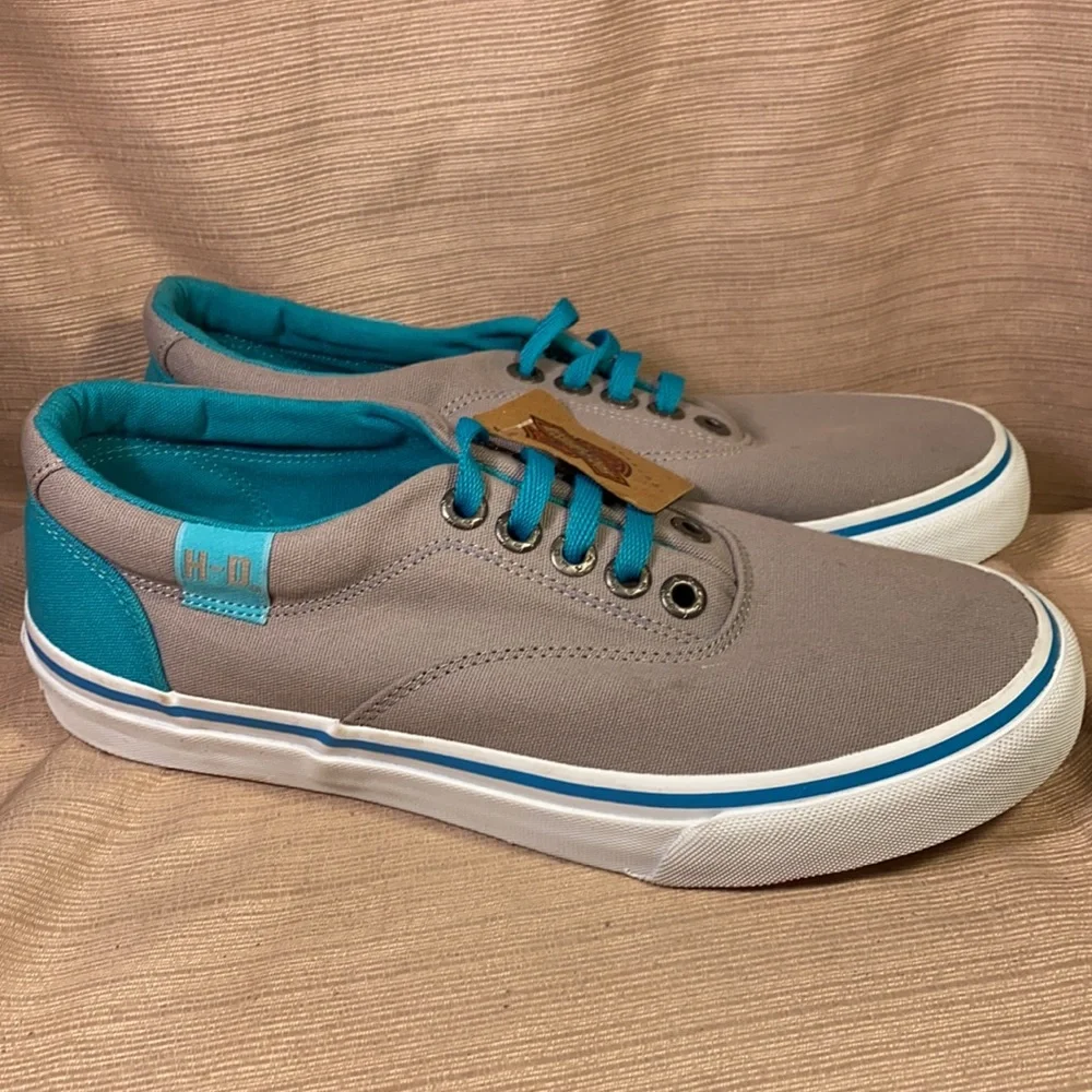 NWT Harley-Davidson canvas lace up loafers